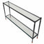 Uttermost Living Javana Glass / Iron Console Table House of Isabella UK