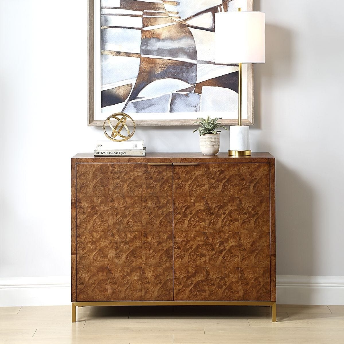 Uttermost Living Jethro Burl 2 Door Cabinet House of Isabella UK