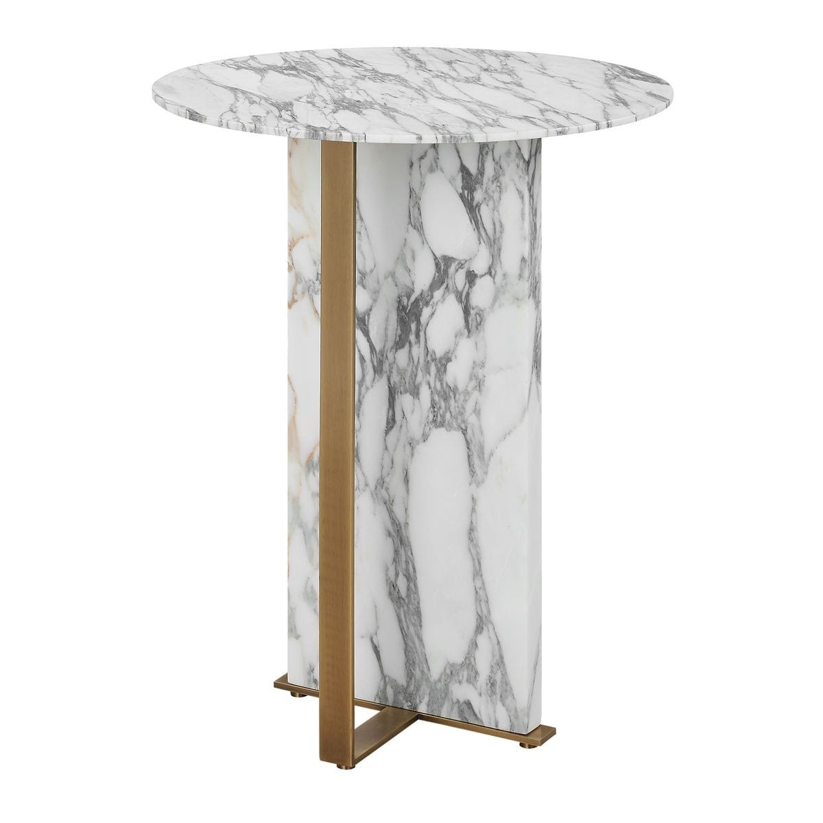 Uttermost Living Joist Accent Table in Arabescato Marble House of Isabella UK