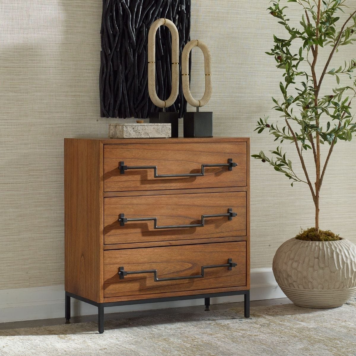 Uttermost Living Jory Natural Wood Accent Chest House of Isabella UK