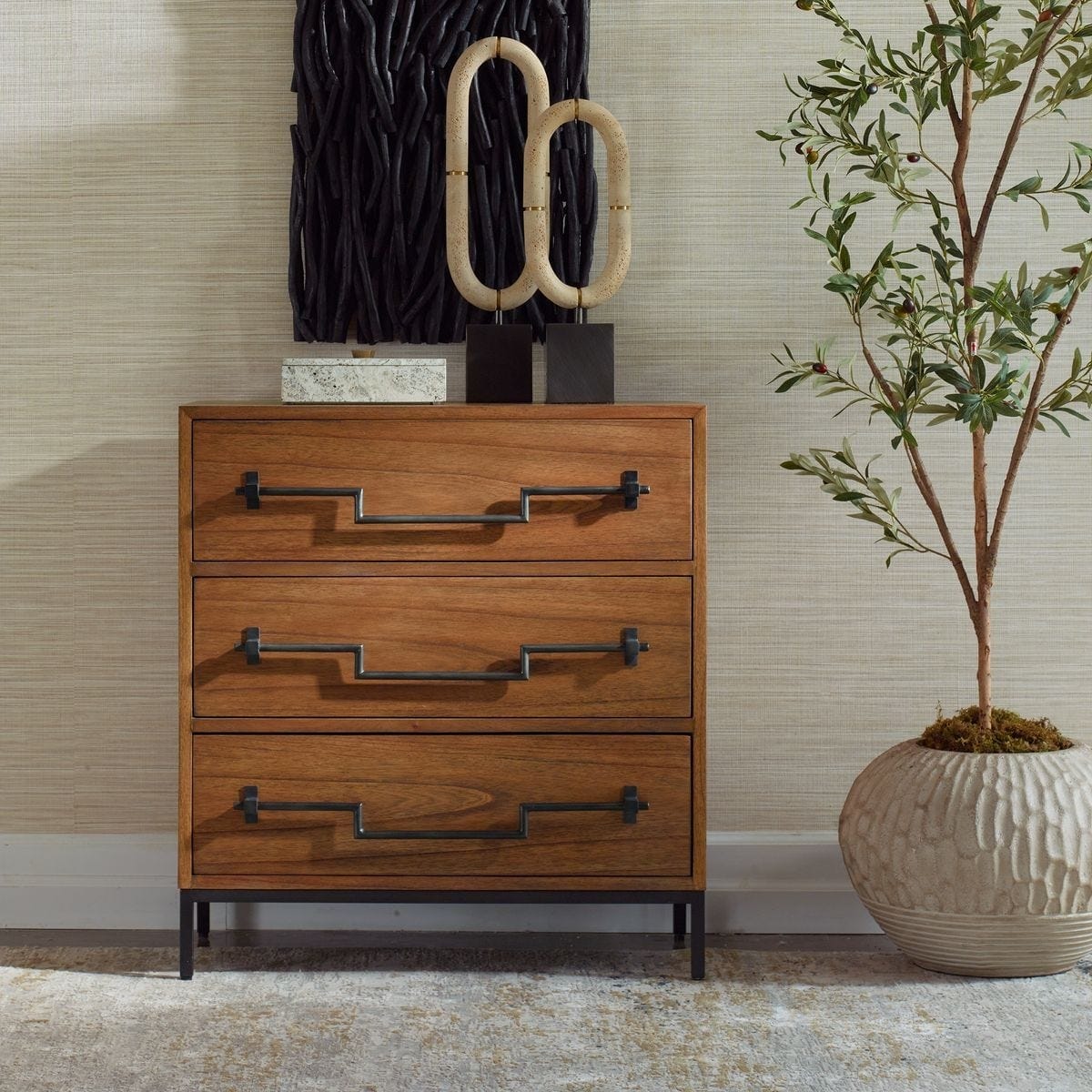 Uttermost Living Jory Natural Wood Accent Chest House of Isabella UK