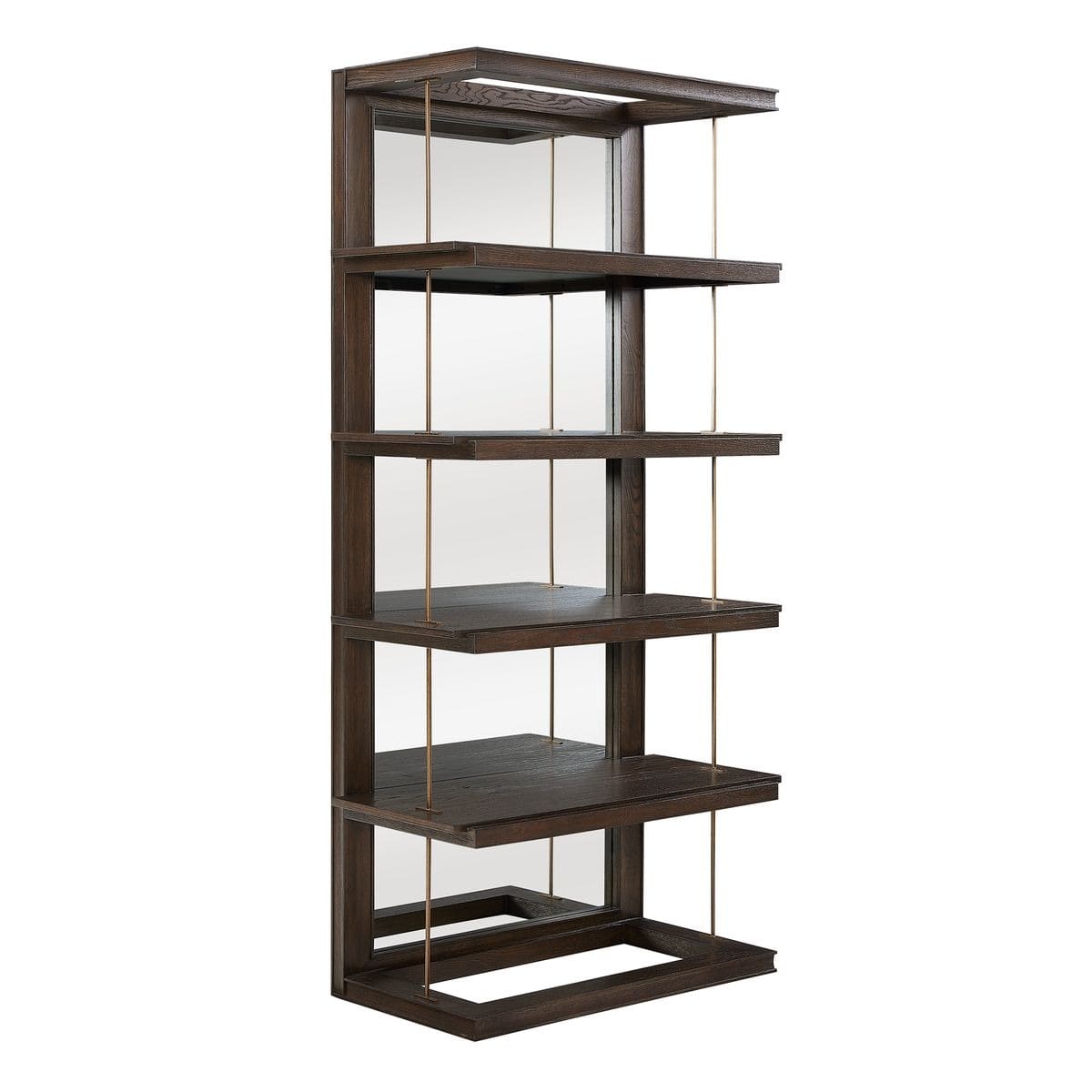 Uttermost Living Kai Dark Walnut Etagere House of Isabella UK