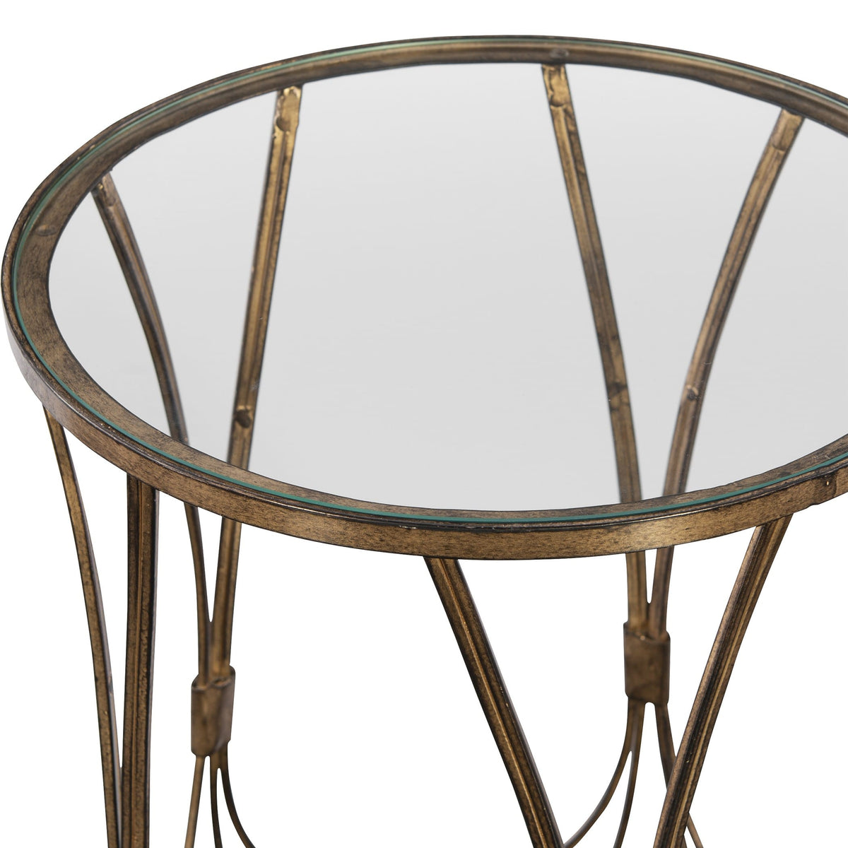 Uttermost Living Kalindra Gold Accent Table House of Isabella UK