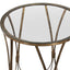 Uttermost Living Kalindra Gold Accent Table House of Isabella UK