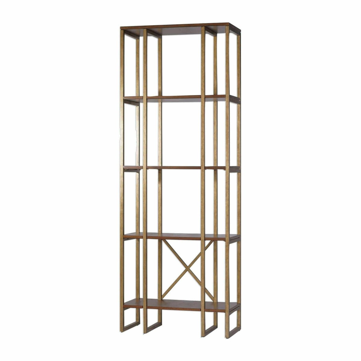 Karishma Antique Gold Etagere.