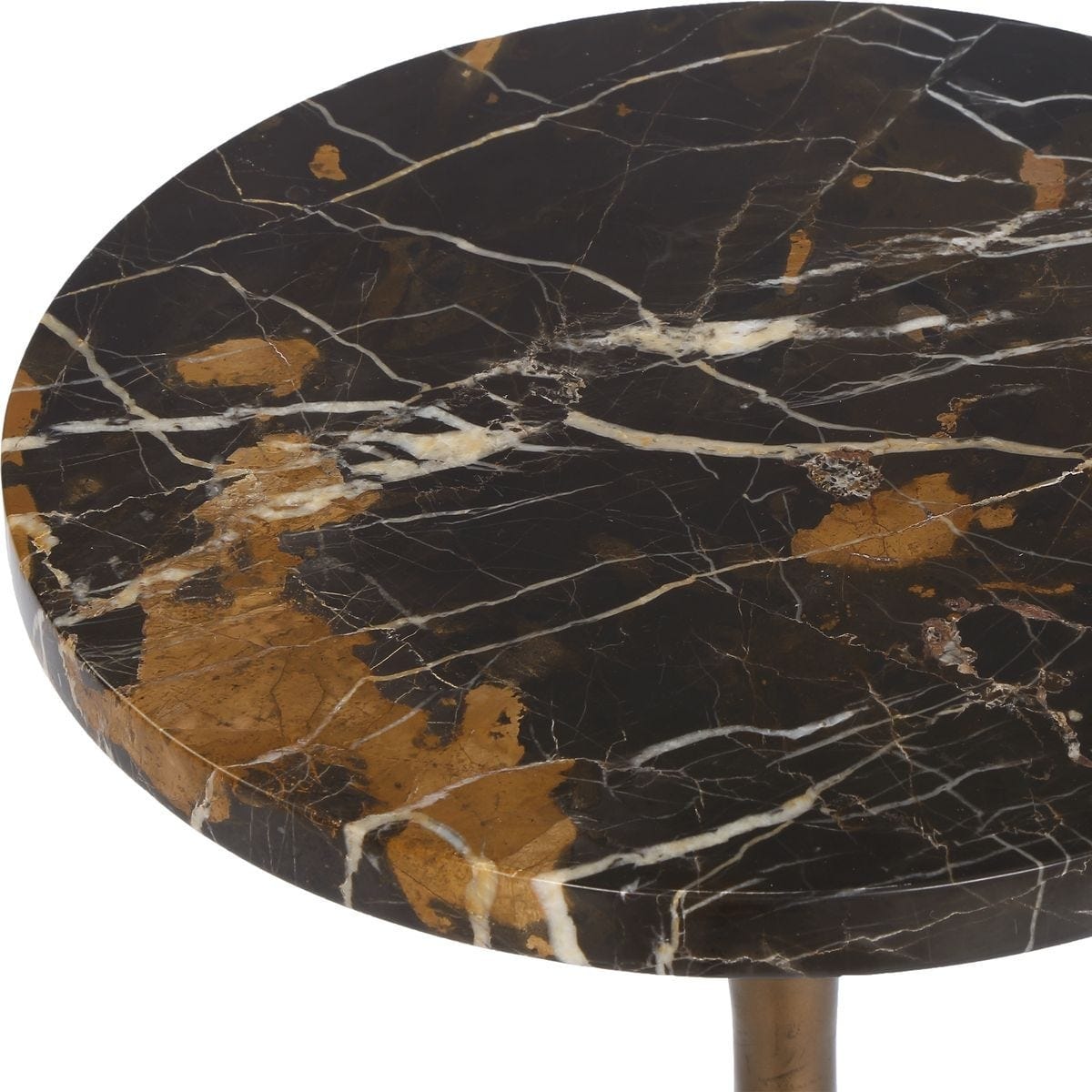 Uttermost Living Karnes Drink Table in Dark Marble House of Isabella UK