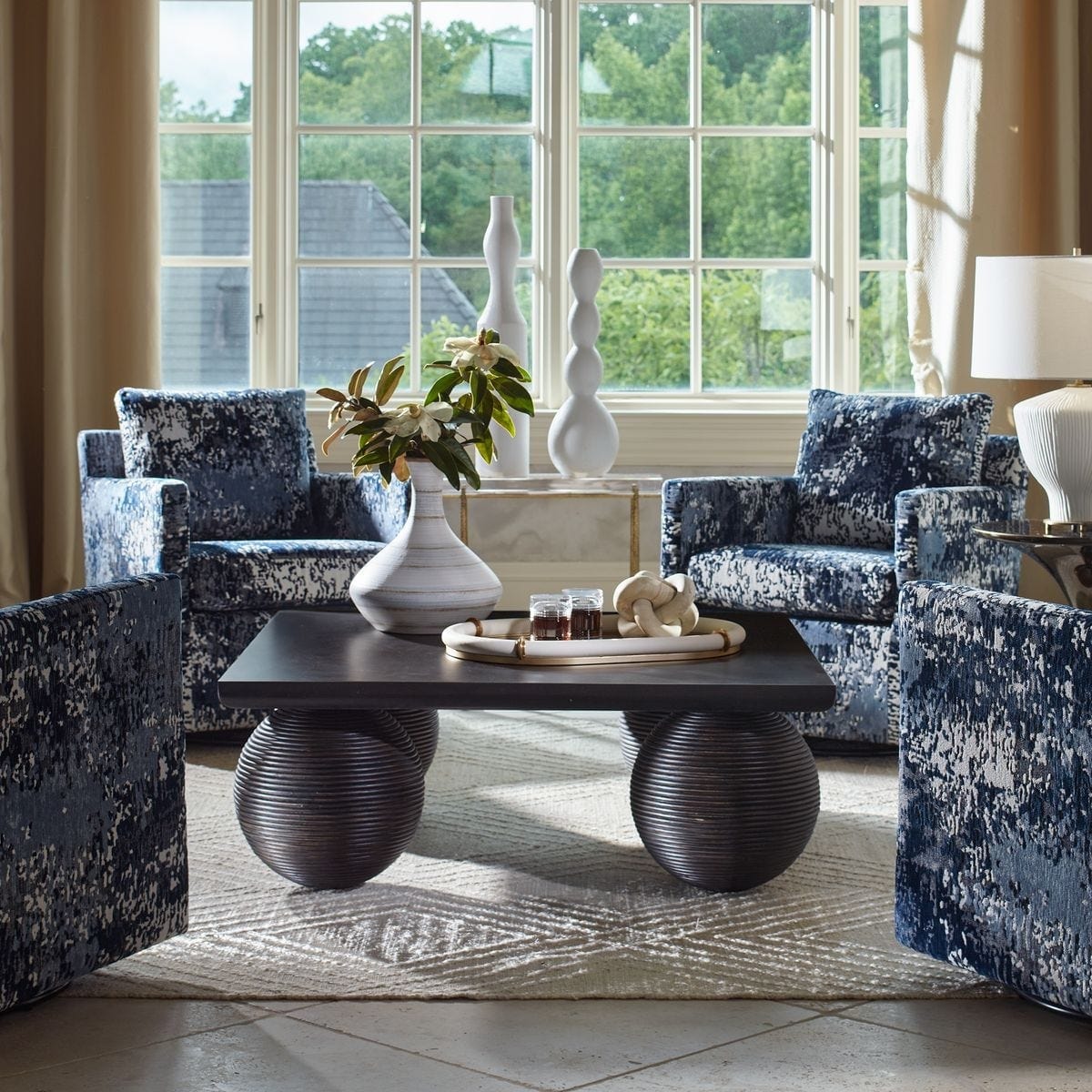 Uttermost Living Kasson Sphere Leg Coffee Table House of Isabella UK