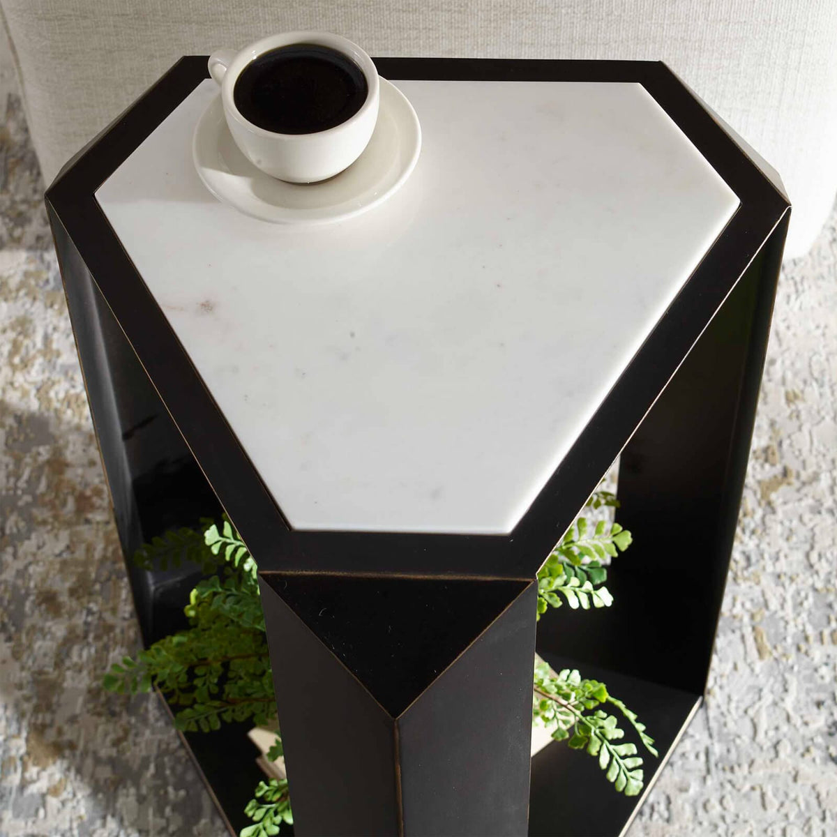 Uttermost Living Keenan Geometric Side Table House of Isabella UK