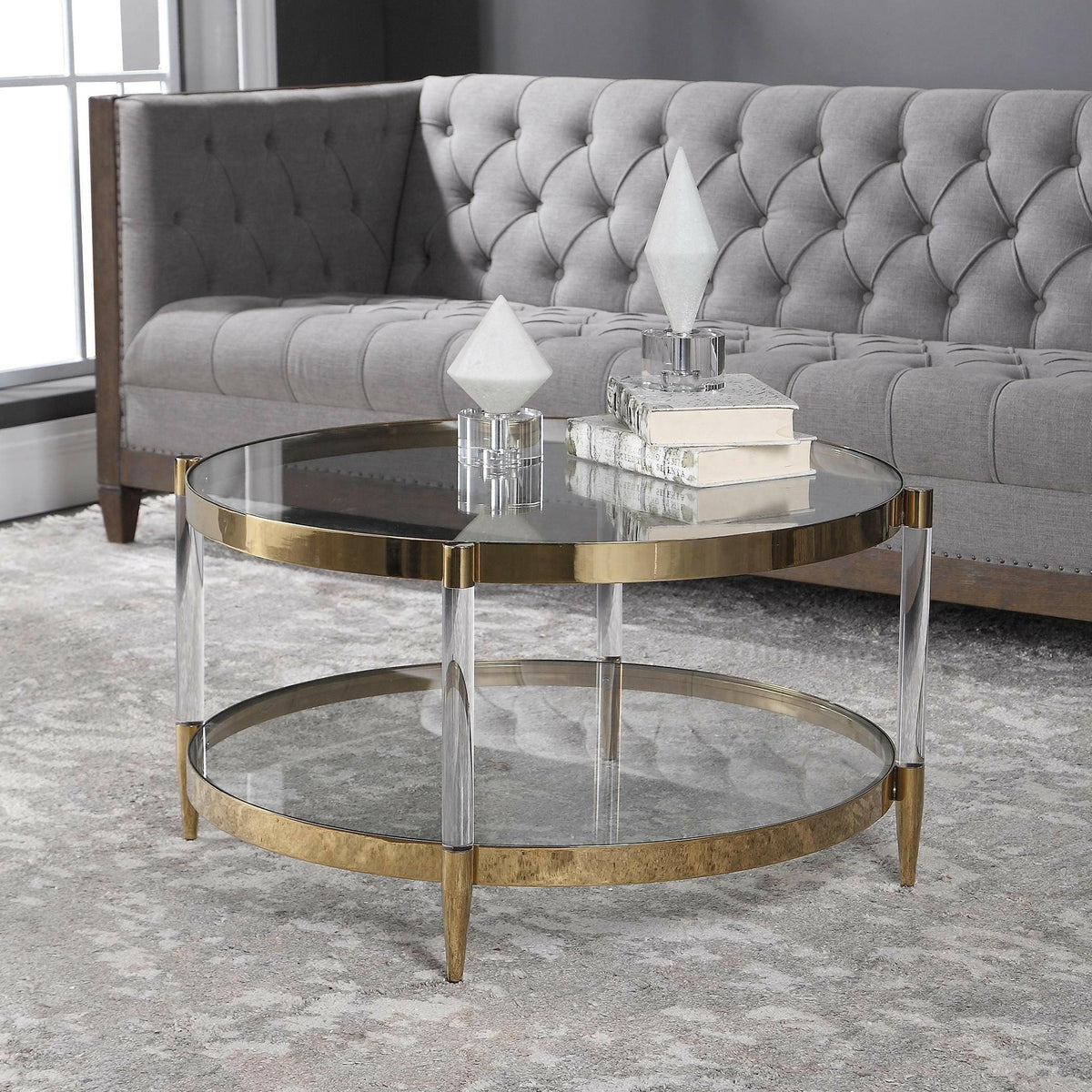 Kellen Glass Coffee Table.