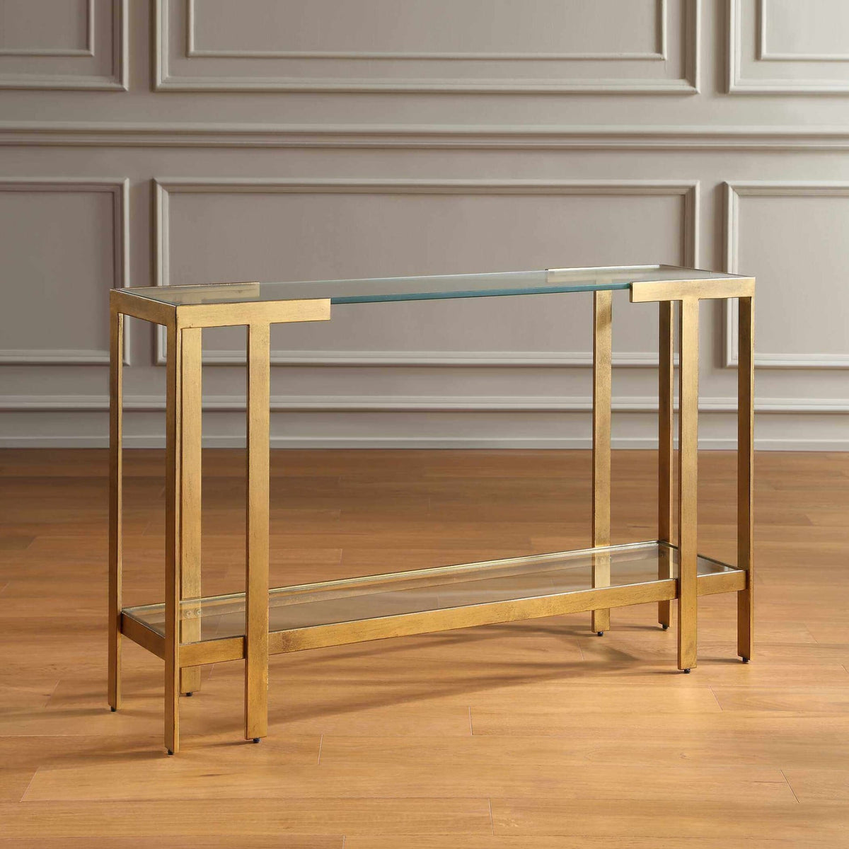 Uttermost Living Kendrick Glass Console Table House of Isabella UK