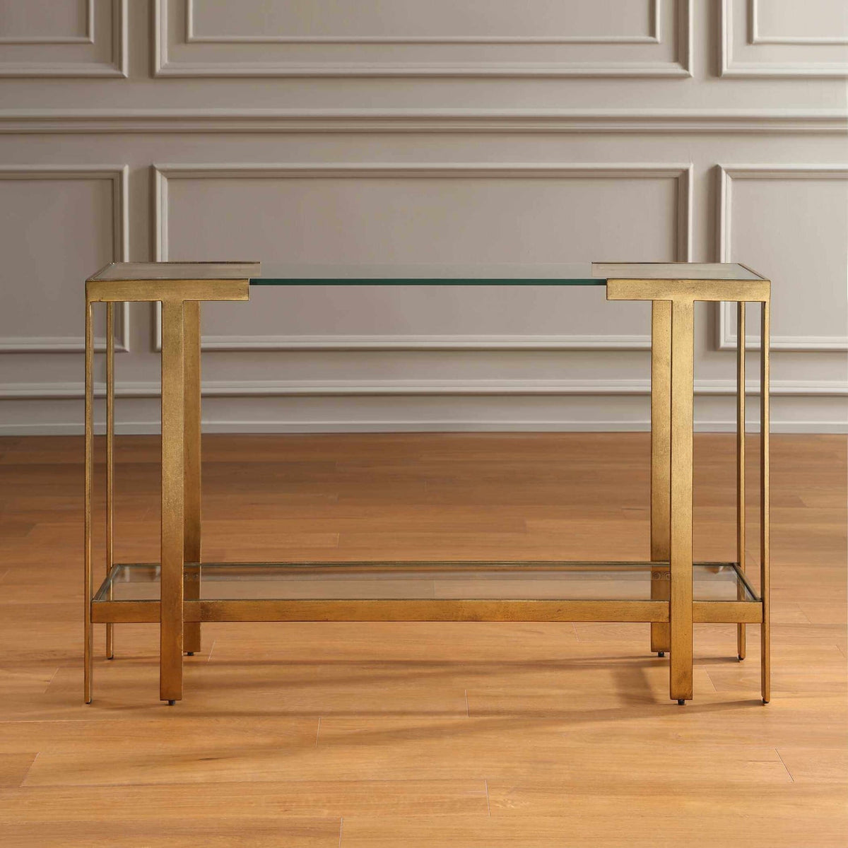 Uttermost Living Kendrick Glass Console Table House of Isabella UK