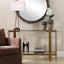 Uttermost Living Kendrick Glass Console Table House of Isabella UK
