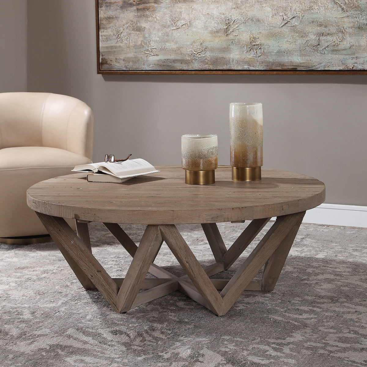 Uttermost Living Kendry Reclaimed Wood Coffee Table House of Isabella UK