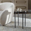 Uttermost Living Kennington Round Glass Side Table House of Isabella UK