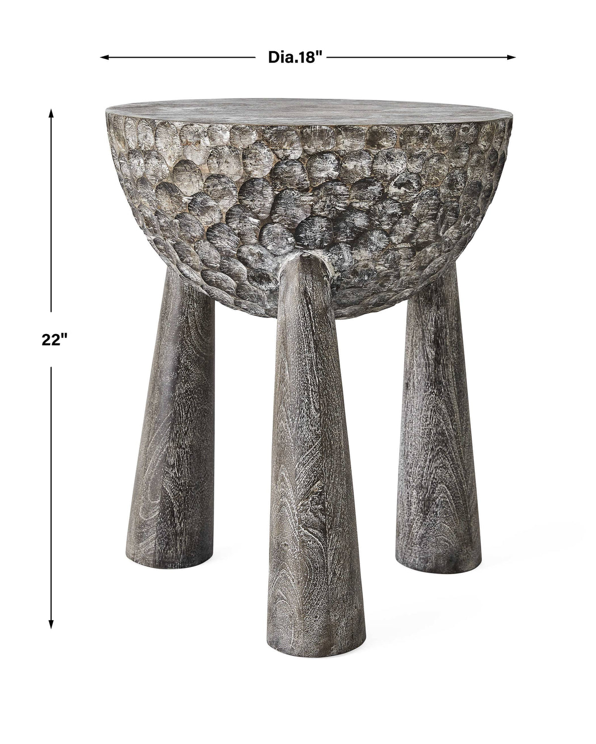 Uttermost Living Kettledrum Accent Table House of Isabella UK