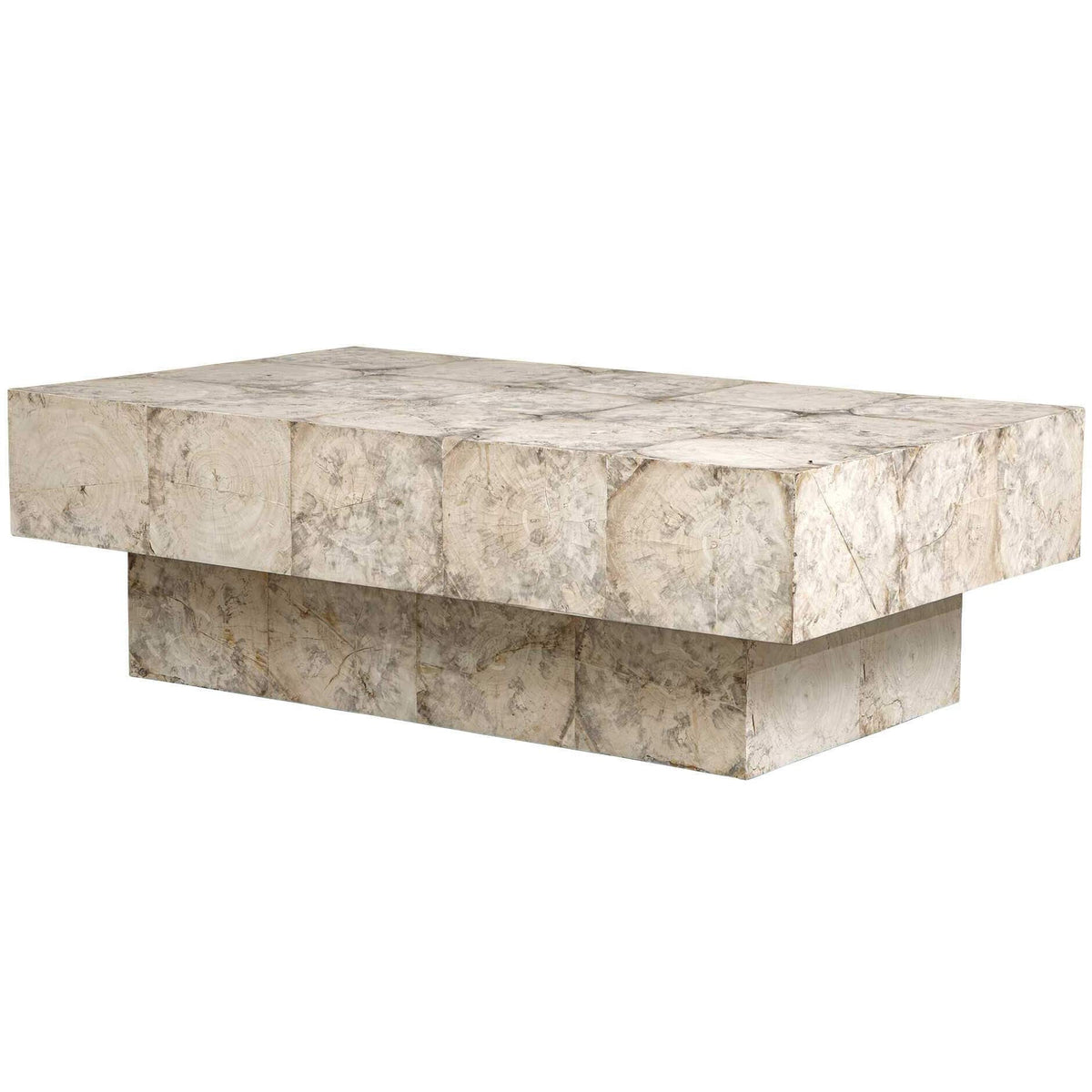 Uttermost Living Kotoa Bleached White Coffee Table House of Isabella UK