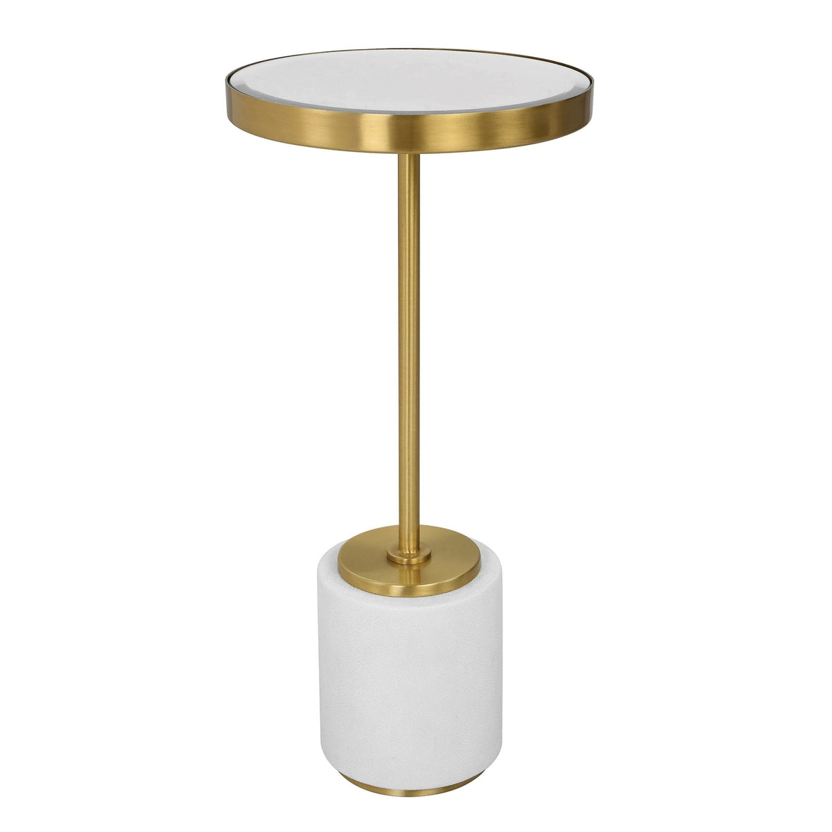 Uttermost Living Laurier White Drink Table House of Isabella UK