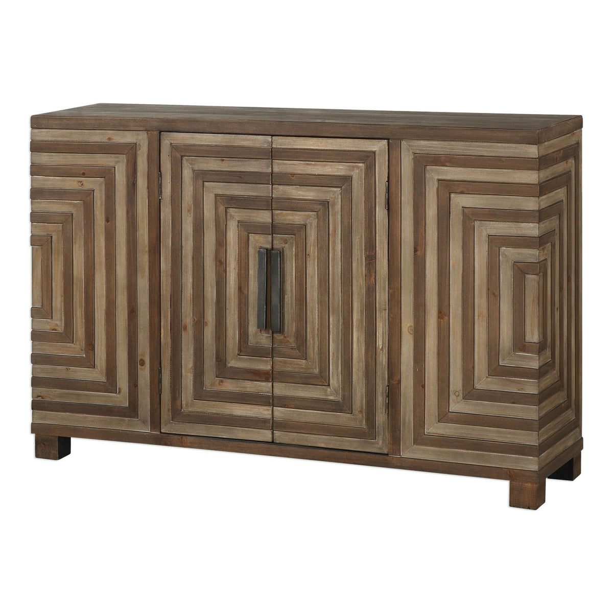 Uttermost Living Layton Geometric Console Cabinet House of Isabella UK
