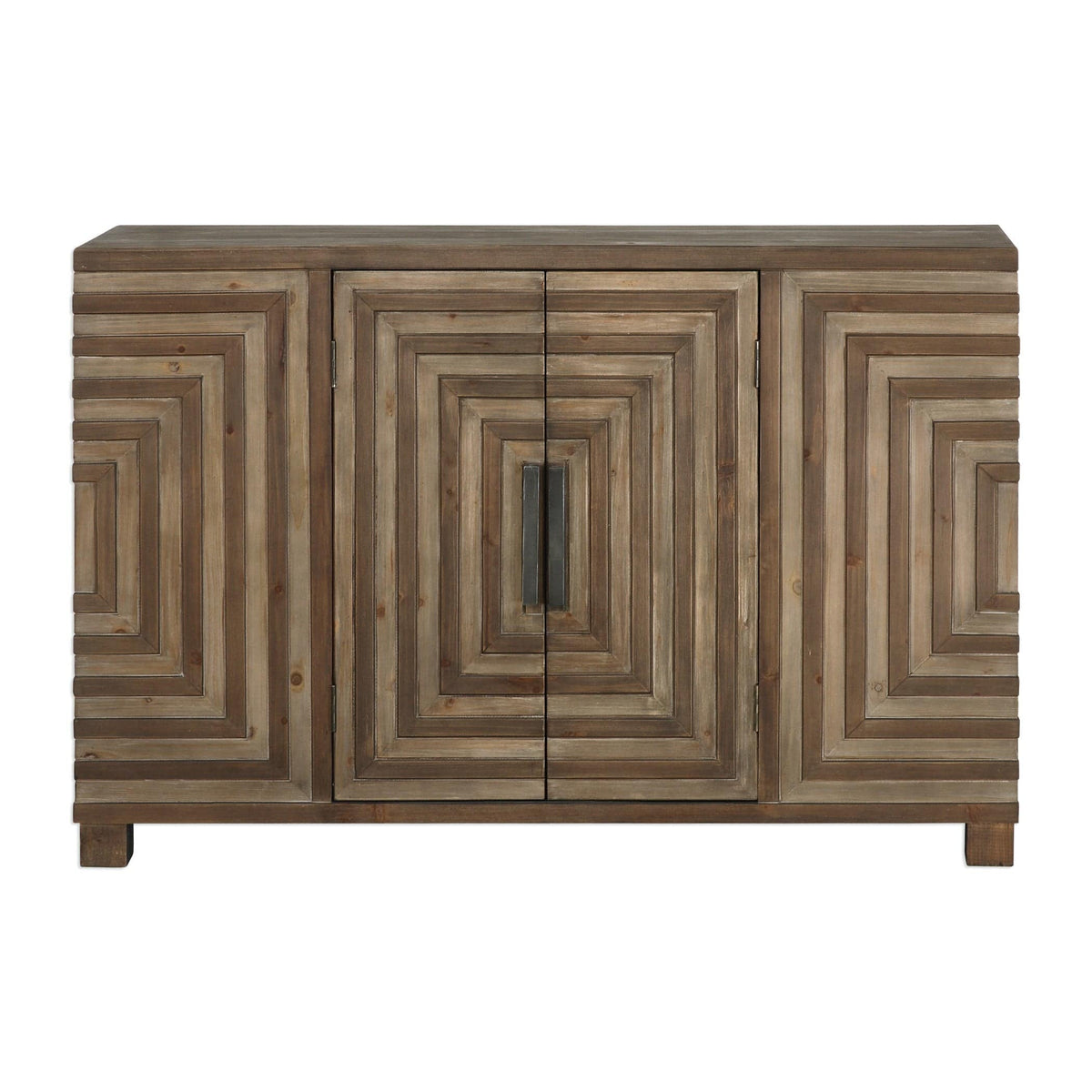 Uttermost Living Layton Geometric Console Cabinet House of Isabella UK