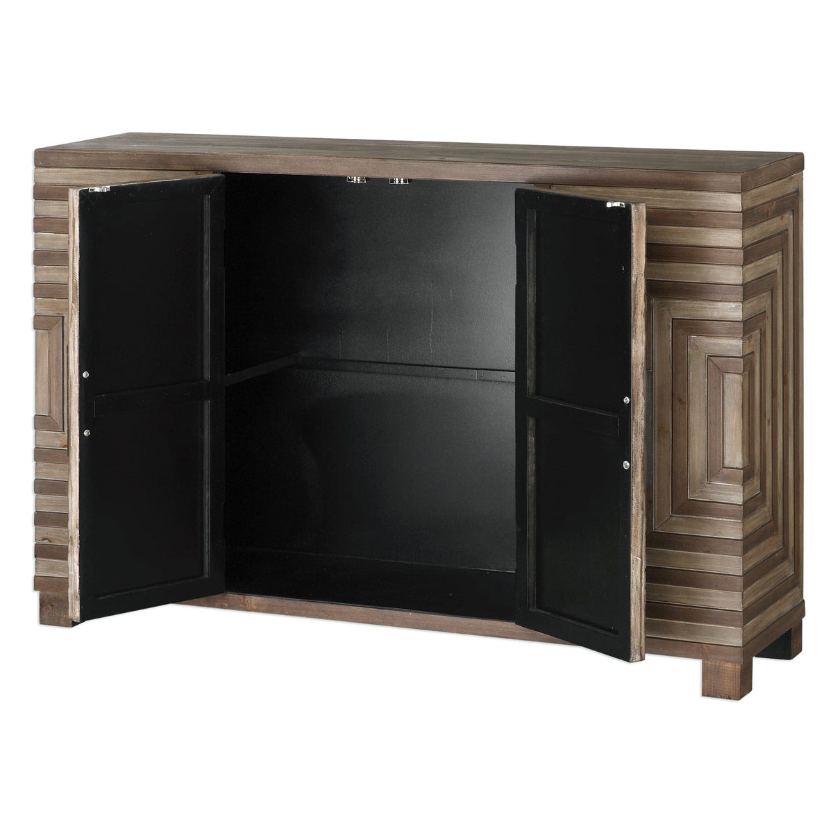 Uttermost Living Layton Geometric Console Cabinet House of Isabella UK