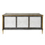 Uttermost Living Let It Drop Fluted Oak Writing Desk with Brass Accents House of Isabella UK