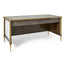 Uttermost Living Let It Drop Fluted Oak Writing Desk with Brass Accents House of Isabella UK