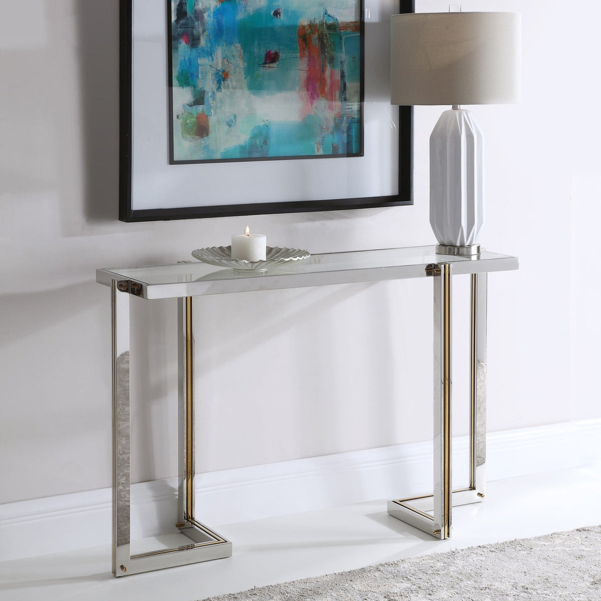 Uttermost Living Locke Modern Console Table House of Isabella UK