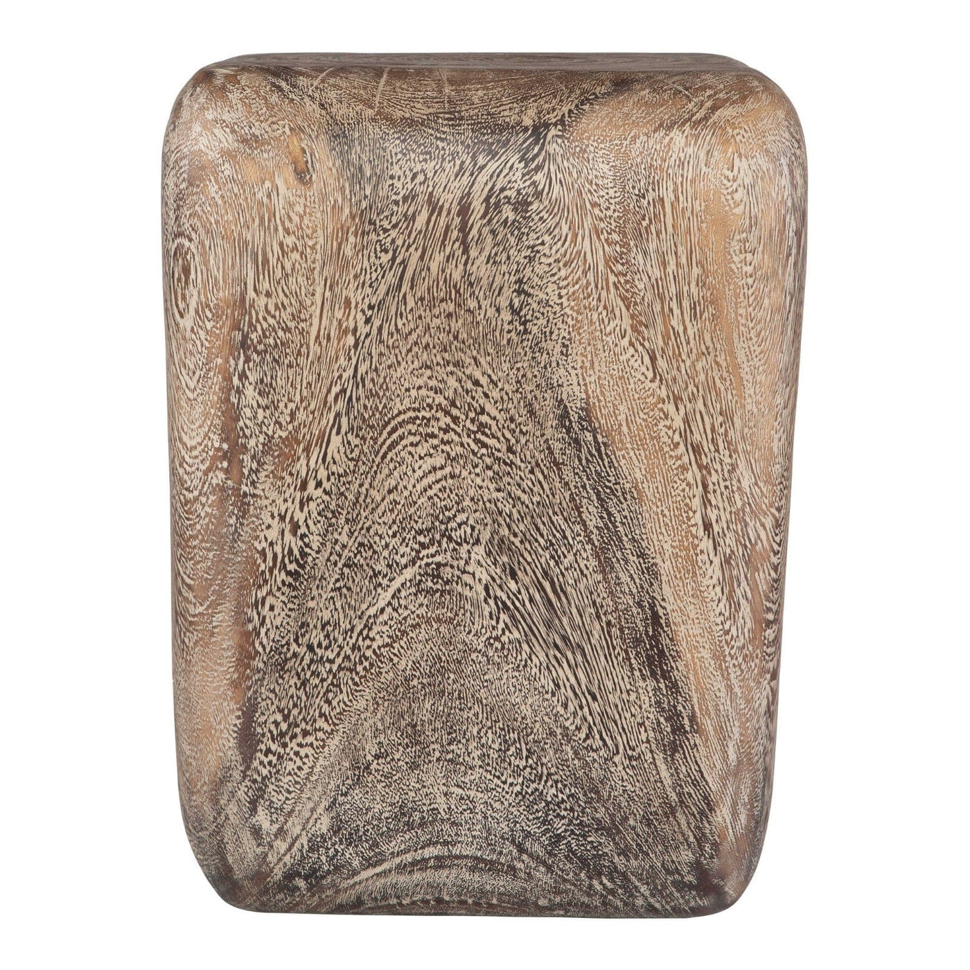 Uttermost Living Loophole Accent Stool in Bleached Wash House of Isabella UK