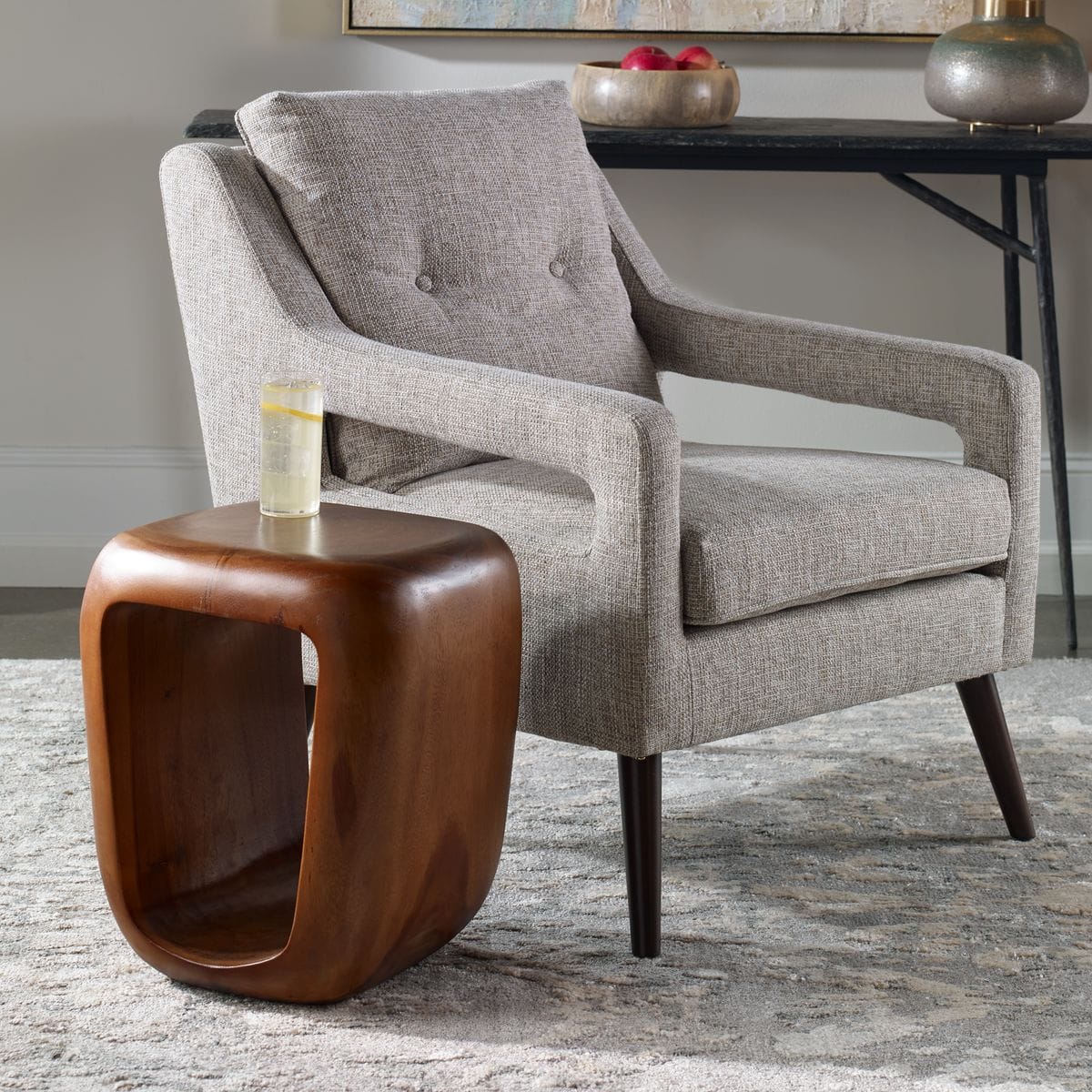 Uttermost Living Loophole Wooden Side Table House of Isabella UK