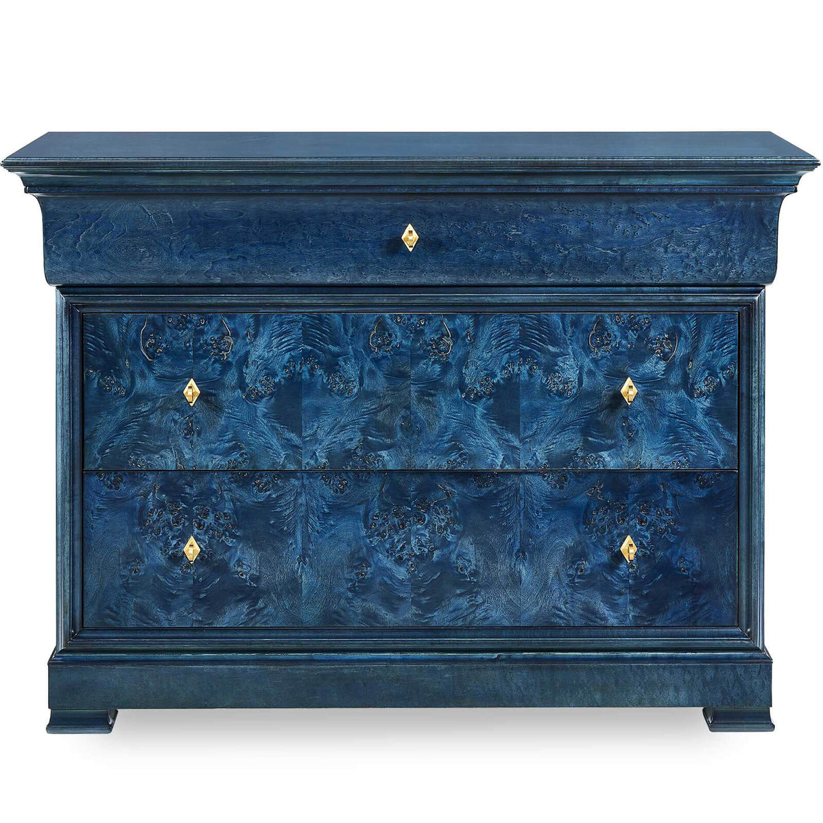 Uttermost Living Louis Philippe Chest of Drawers in True Blue House of Isabella UK