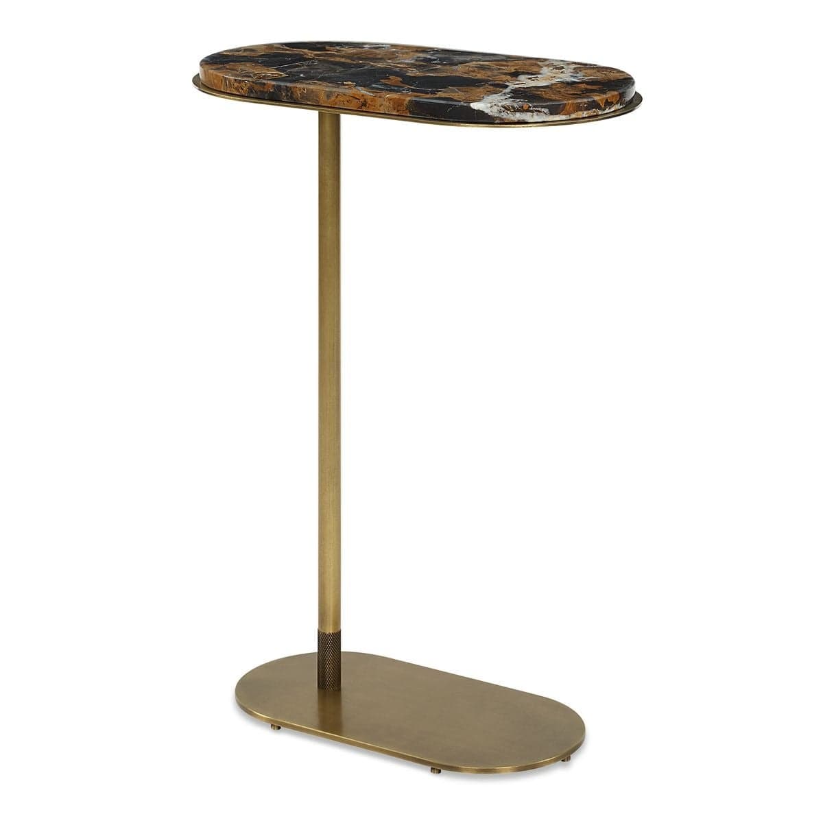 Uttermost Living Lozenge Accent Table in Michelangelo Marble House of Isabella UK