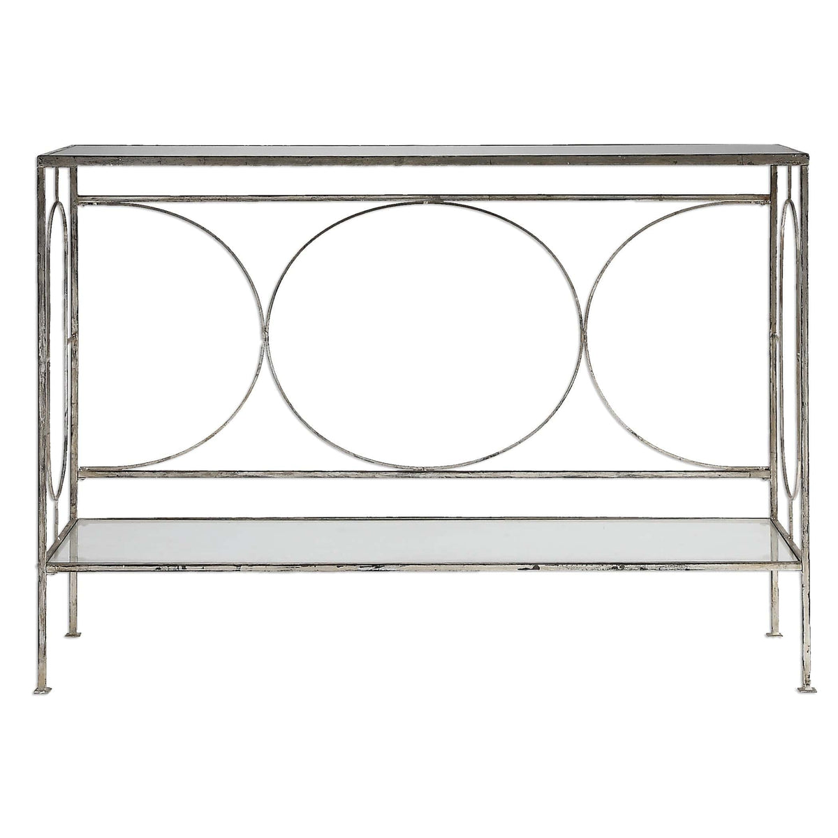Uttermost Living Luano Silver Console Table House of Isabella UK