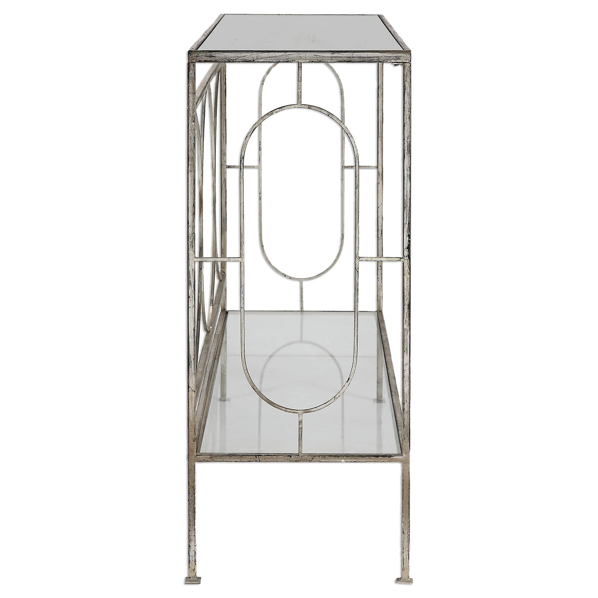 Uttermost Living Luano Silver Console Table House of Isabella UK