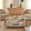Uttermost Living Maeva Modern Glass Coffee Table House of Isabella UK