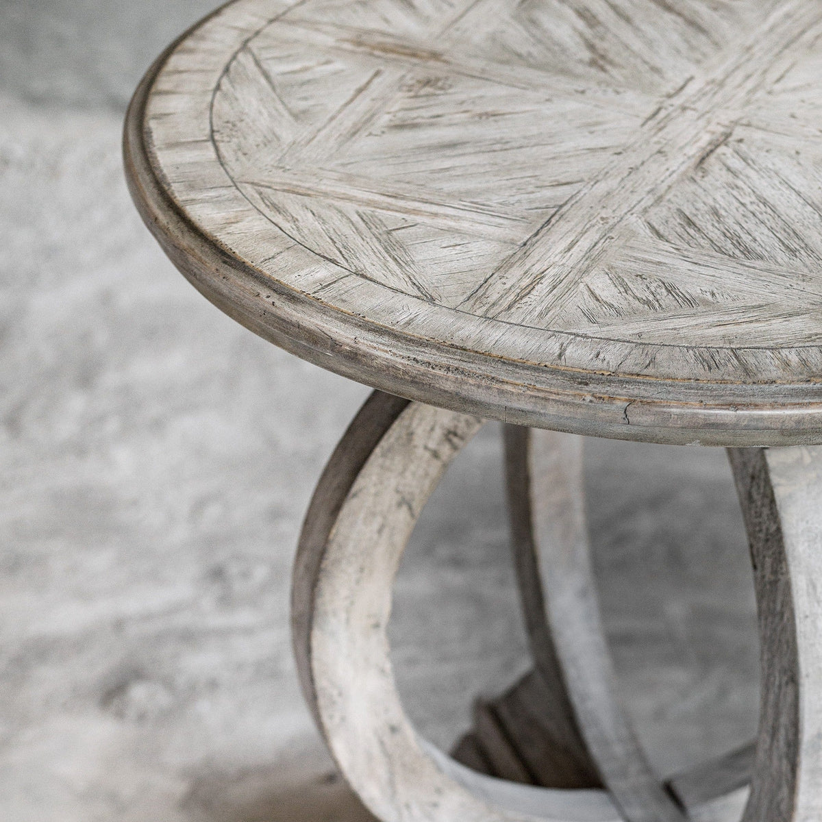 Uttermost Living Maiva White Side Table House of Isabella UK