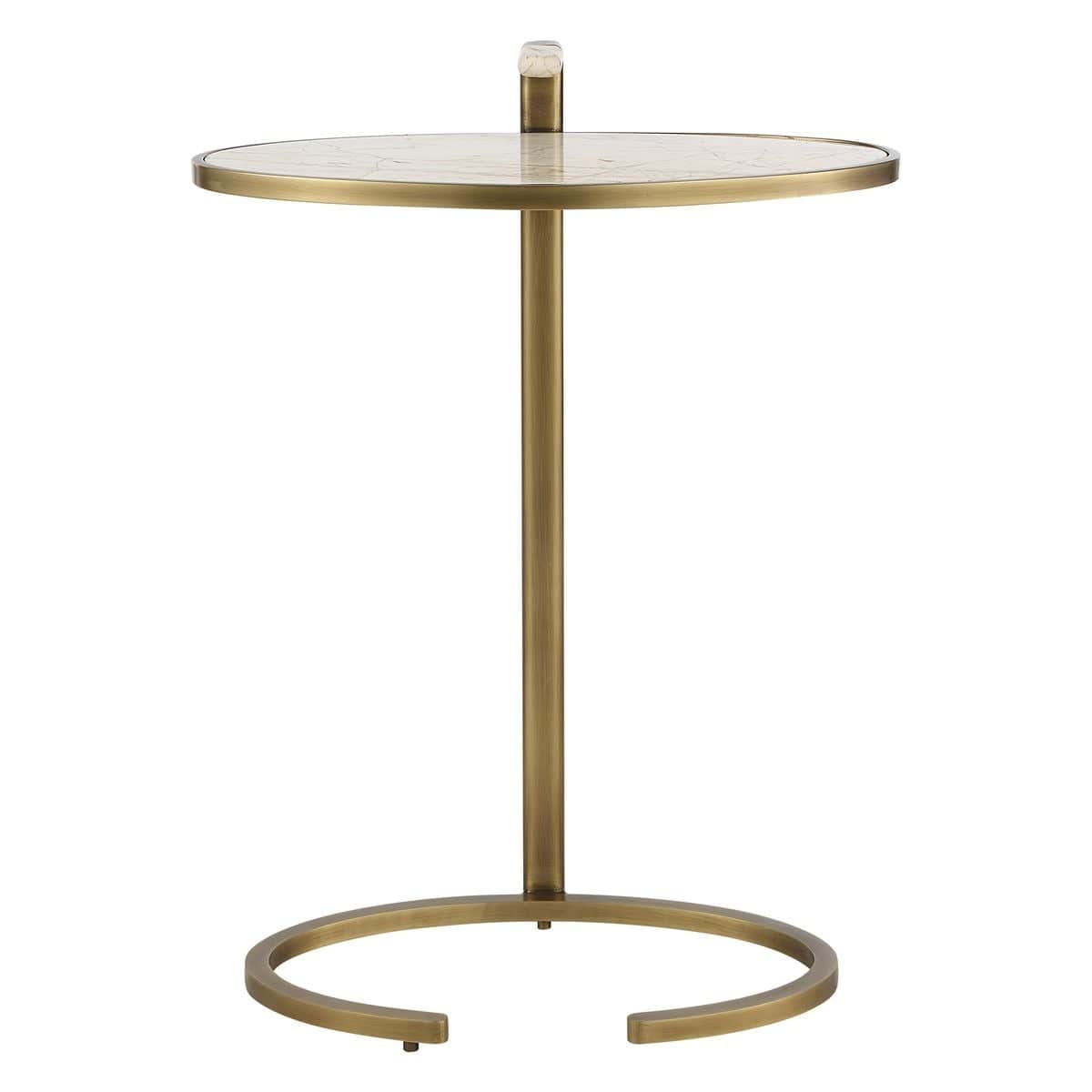 Uttermost Living Marbled Pull Up Accent Table House of Isabella UK