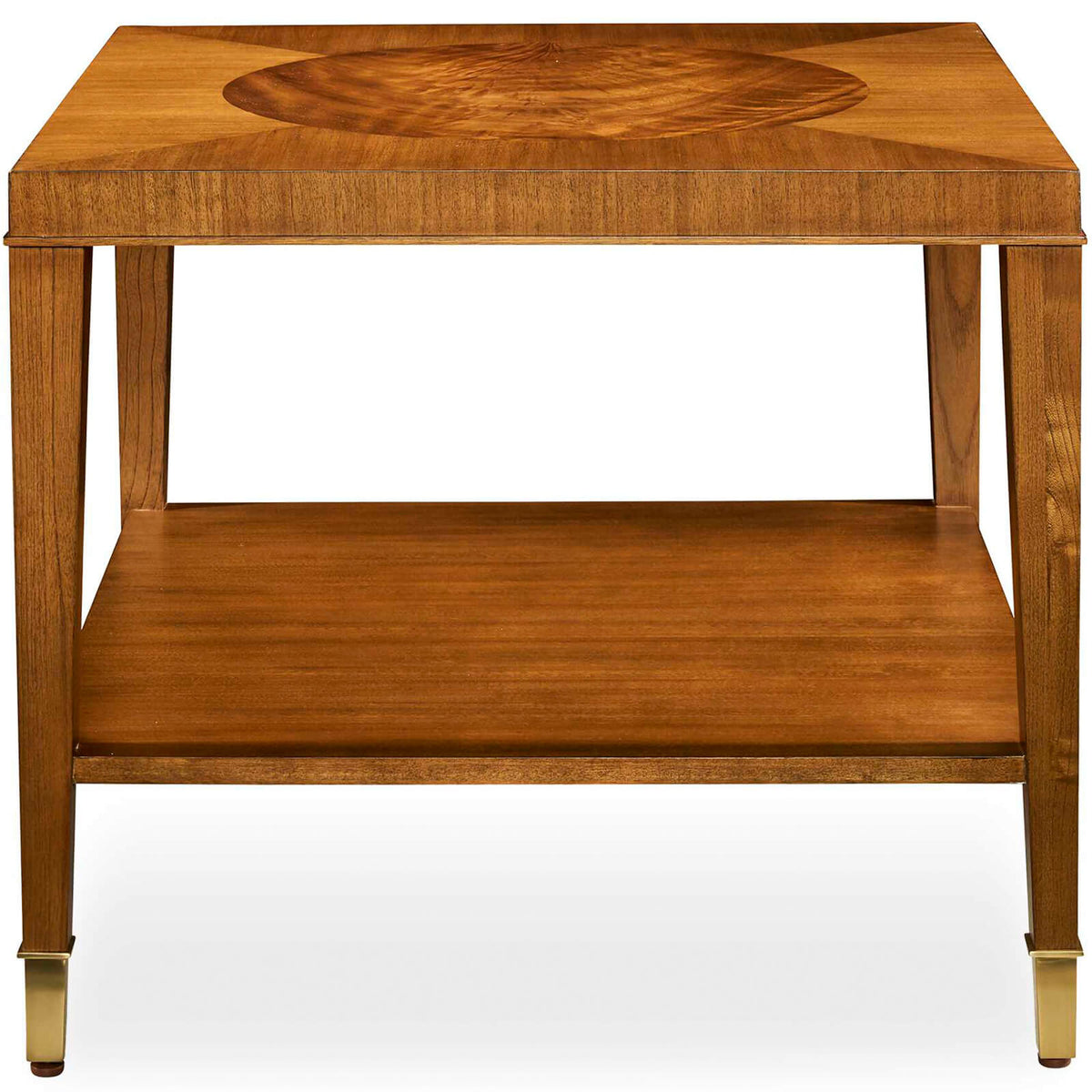 Uttermost Living Marquetry Side Table in Medium Golden Brown House of Isabella UK