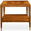 Uttermost Living Marquetry Side Table in Medium Golden Brown House of Isabella UK