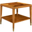 Uttermost Living Marquetry Side Table in Medium Golden Brown House of Isabella UK