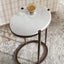 Uttermost Living Mercier Round Marble Side Table House of Isabella UK