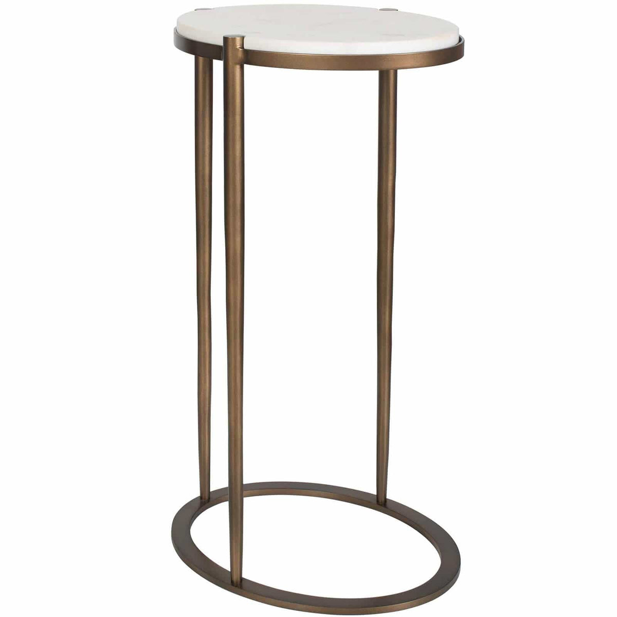 Uttermost Living Mercier Round Marble Side Table House of Isabella UK