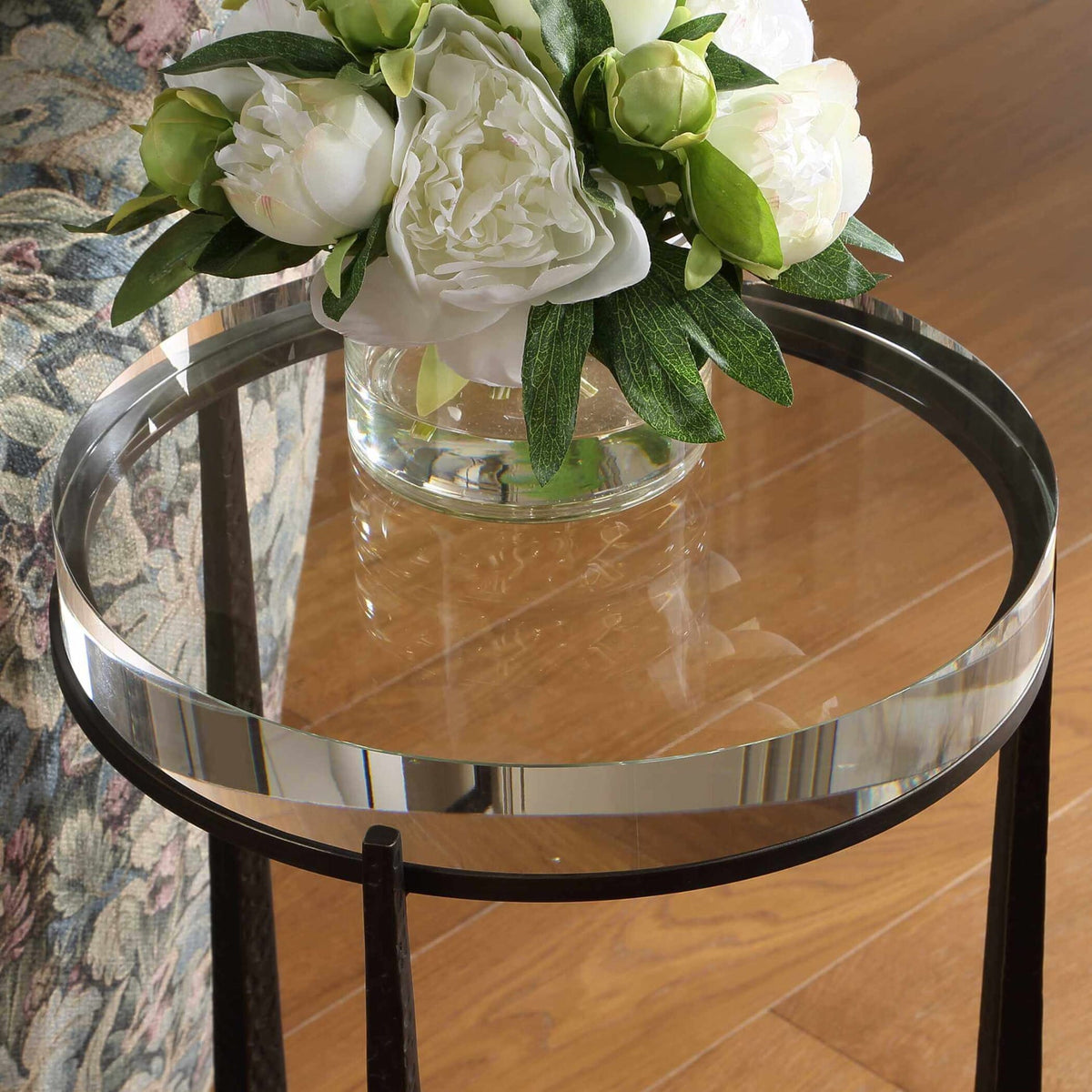 Uttermost Living Midas Dark Bronze Round Side Table House of Isabella UK