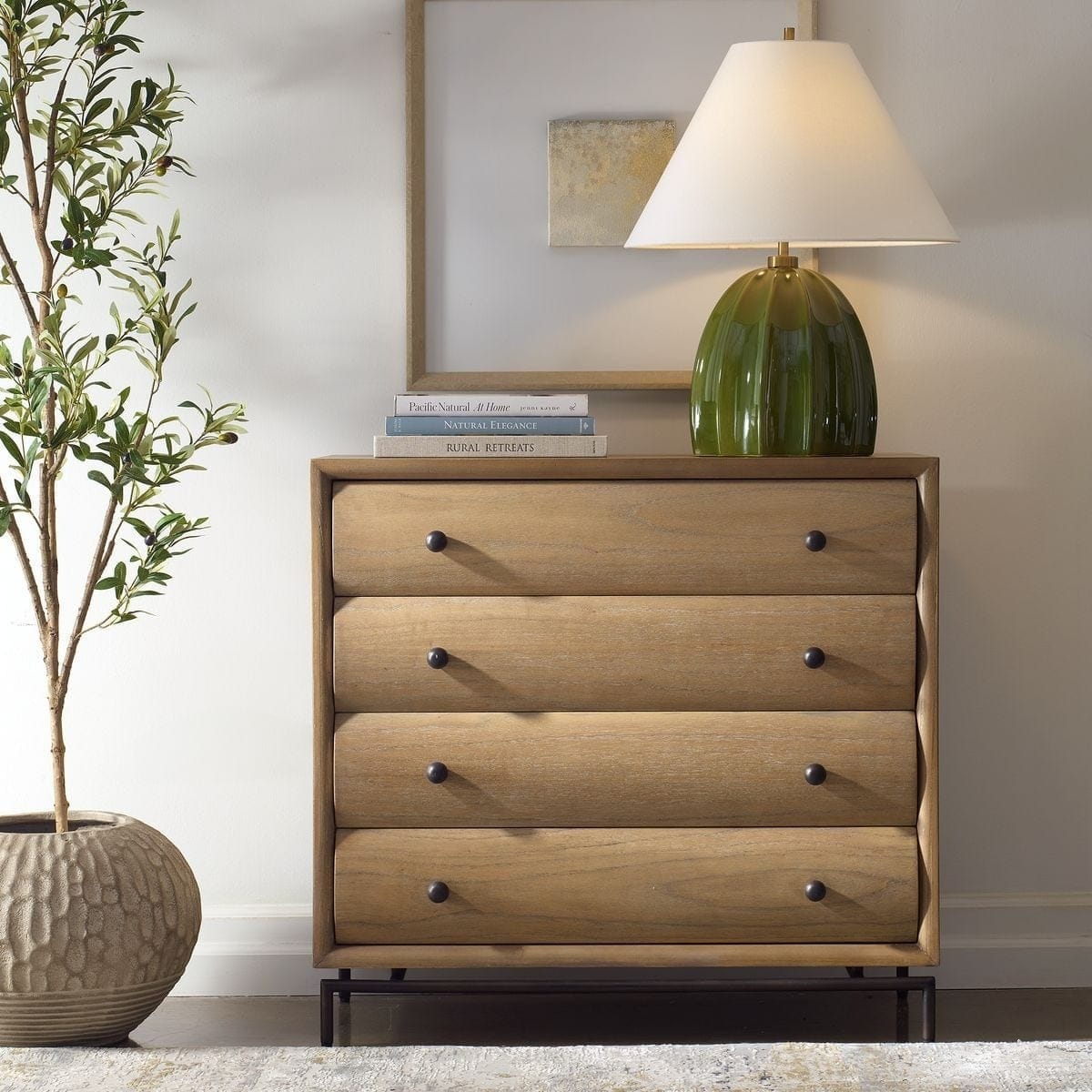 Uttermost Living Millard Curved 4 Drawer Chest House of Isabella UK