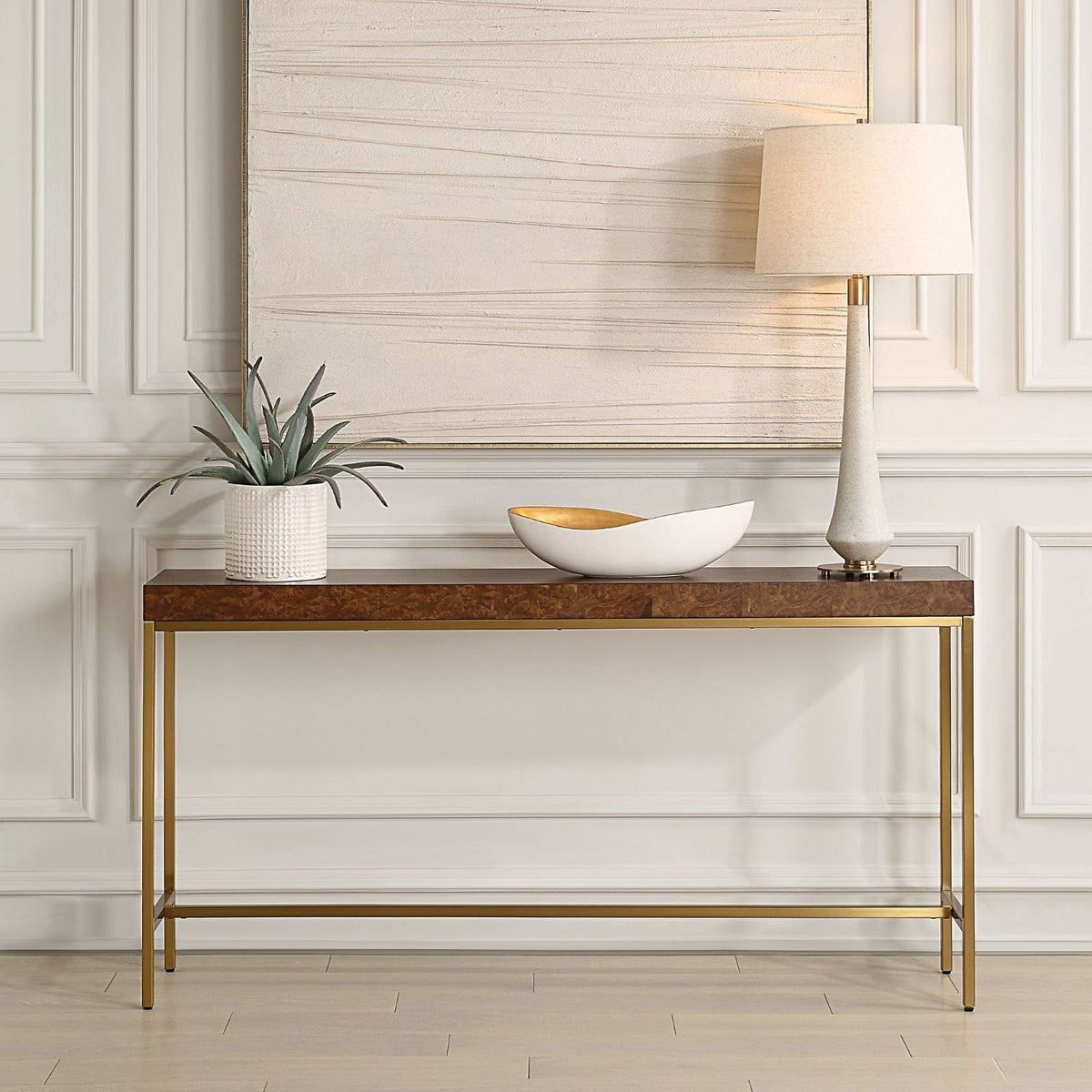 Uttermost Living Moran Burl Console Table House of Isabella UK