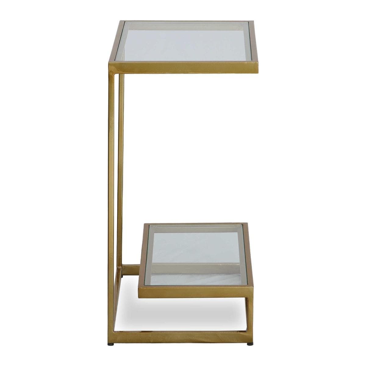 Uttermost Living Musing Brushed Brass Accent Table House of Isabella UK