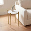 Uttermost Living Nahunta Antique Brass Side Table House of Isabella UK