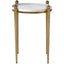 Uttermost Living Nahunta Antique Brass Side Table House of Isabella UK