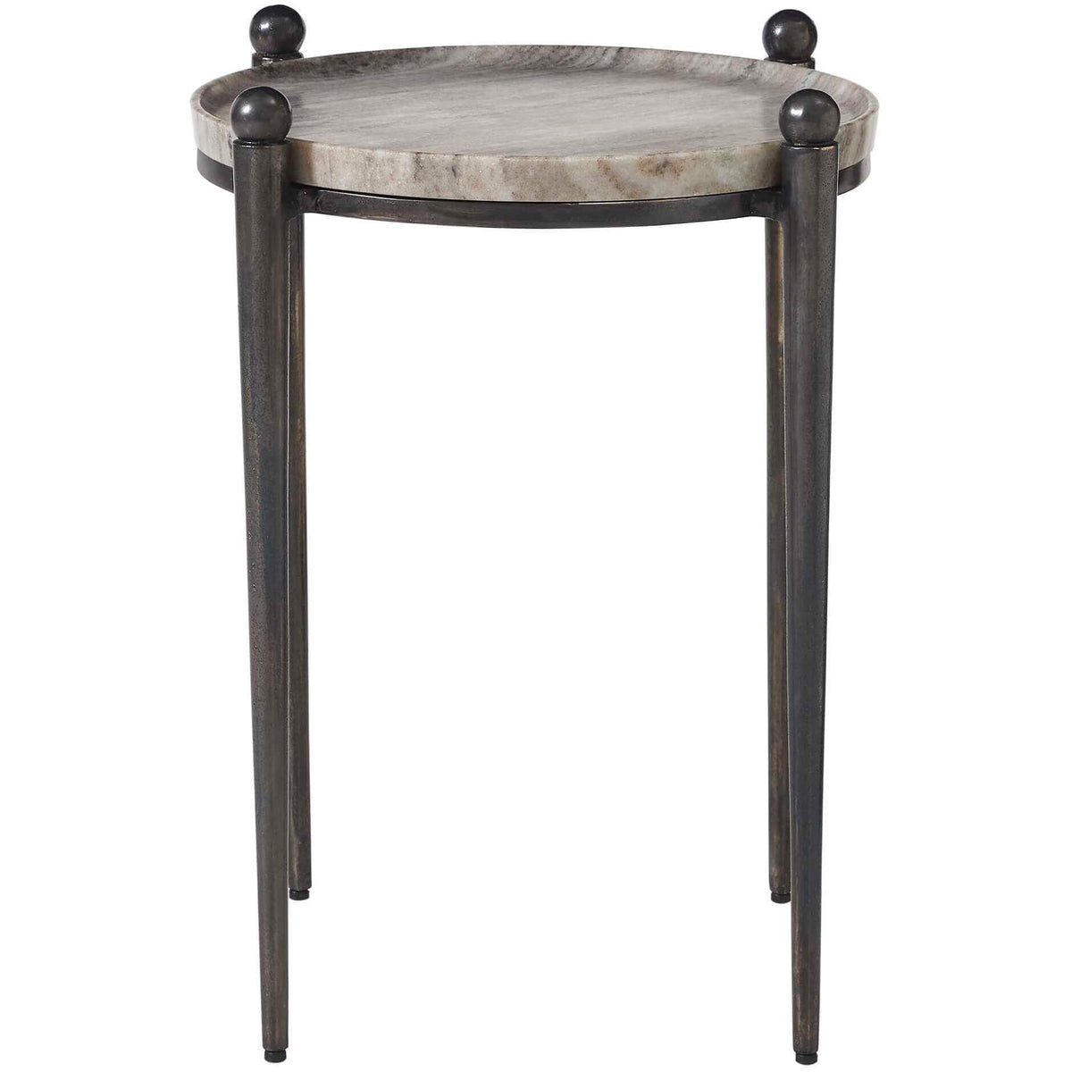 Uttermost Living Nahunta Dark Bronze Side Table House of Isabella UK