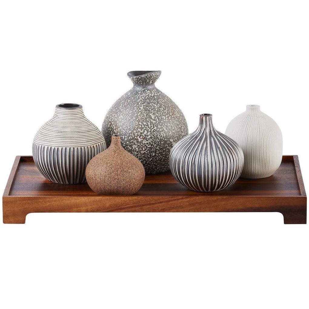 Uttermost Living Nestling Vases in Coffee - Set of 5 House of Isabella UK