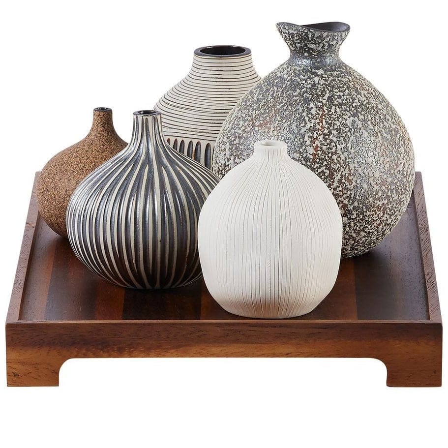 Uttermost Living Nestling Vases in Coffee - Set of 5 House of Isabella UK